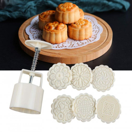 Moon Cake Mould Cookie Press Stamp